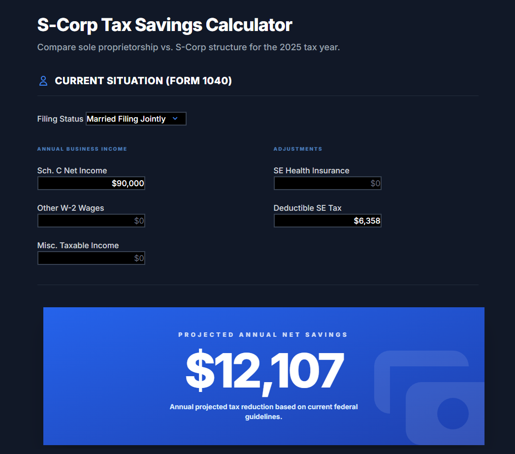 Free Tax Tools Interface